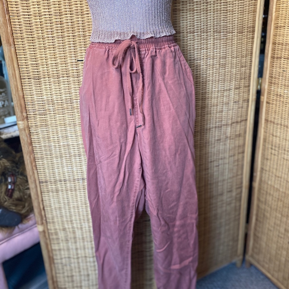 Women's Pink Drawstring Pants